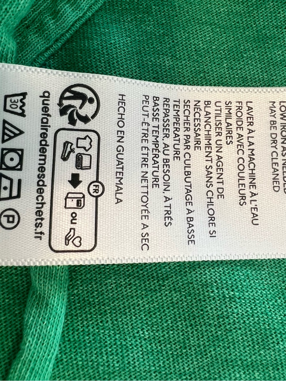 Free People Upcycled Green Tank Top with Cream Floral Embroidered Panel - Picture 5 of 6